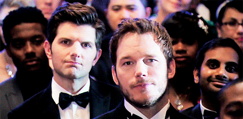 Chris Pratt GIF. Tv Gifs Filmsterren Chris pratt Gelukkig Parks and recreation Andy dwyer 