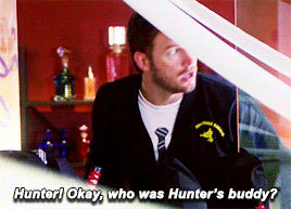 Chris Pratt GIF. Tv Gifs Filmsterren Aziz ansari Chris pratt Parks and recreation Andy dwyer 