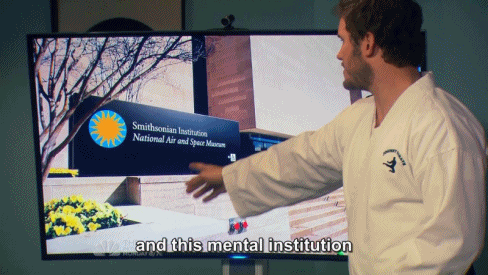 Amy Poehler GIF. Grappig Tv Gifs Filmsterren Amy poehler Chris pratt Parks and recreation Leslie knope Andy dwyer Naa 