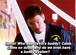 Chris Pratt GIF. Beroemdheden Gifs Filmsterren Aziz ansari Chris pratt Parks and recreation 