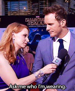 Chris Pratt GIF. Gifs Filmsterren Chris pratt Marvelcastedit Ik houd zoveel van hem zijn dom Gotg premi&egrave;re 