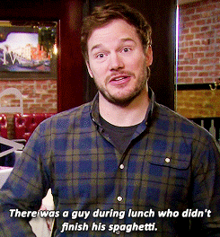 Chris Pratt GIF. Gifs Filmsterren Chris pratt Parks and recreation Andy dwyer Parken rec 