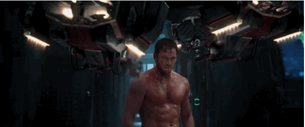 Chris Pratt GIF. Guardians of the galaxy Gifs Filmsterren Chris pratt Ernstig Licht Boosheid 
