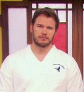 Chris Pratt GIF. Tv Gifs Filmsterren Chris pratt Parks and recreation Andy dwyer 