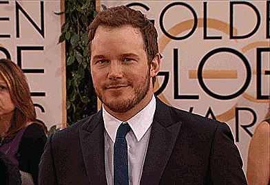Chris Pratt GIF. Tv Gifs Filmsterren Aziz ansari Chris pratt Parks and recreation Andy dwyer 
