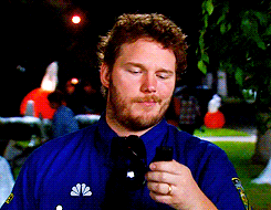 Chris Pratt GIF. Televisie Tv Gifs Filmsterren Chris pratt 4 Parks and recreation 