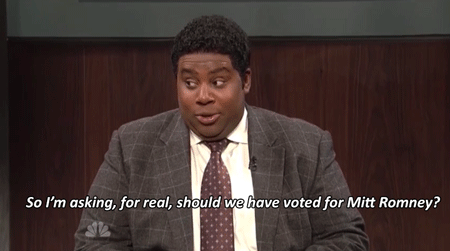 Chris Rock GIF. Gifs Filmsterren Chris rock Snl Obama Mitt romney 