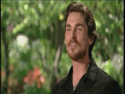 Christian Bale GIF. Gifs Filmsterren Christian bale De nieuwe wereld interview 