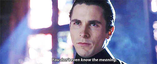 Christian Bale GIF. Film Gifs Filmsterren Christian bale 