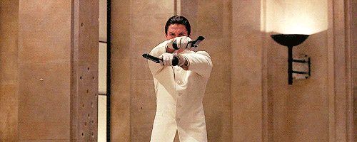 Christian Bale GIF. Gifs Filmsterren Christian bale Reactie 