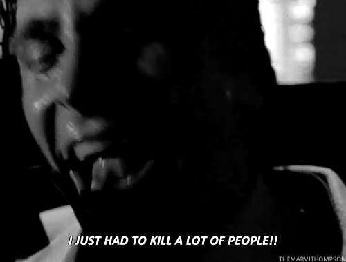 Christian Bale GIF. Films en series Gifs American psycho Filmsterren Christian bale Tekst 