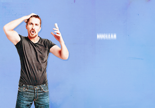 Christian Bale GIF. Film Gifs Filmsterren Christian bale 