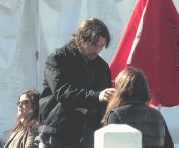 Christian Bale GIF. Gifs Filmsterren Christian bale Candids Mijn silly 
