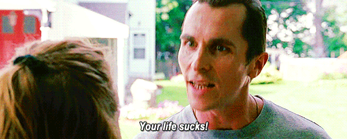Christian Bale GIF. Batman Gifs Filmsterren Christian bale Pandasproblems 