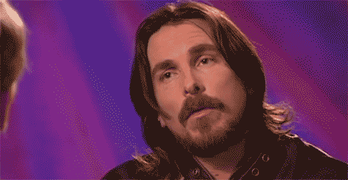Christian Bale GIF. Verward Gifs Filmsterren Christian bale Wtf Mrw Reacties 
