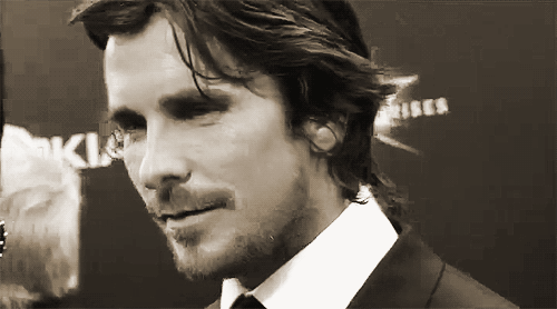 Christian Bale GIF. Gifs Filmsterren Christian bale Tdkr premi&egrave;re 