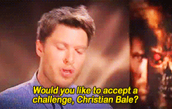 Christian Bale GIF. Gifs Filmsterren Christian bale Newsies achter de schermen 