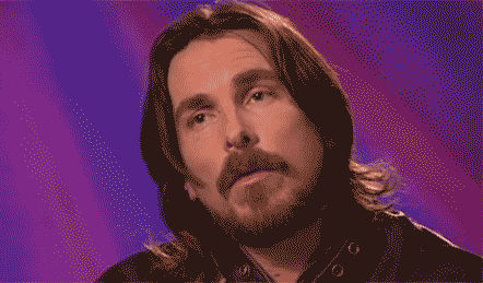 Christian Bale GIF. Verward Beroemdheden Gifs Filmsterren Christian bale 