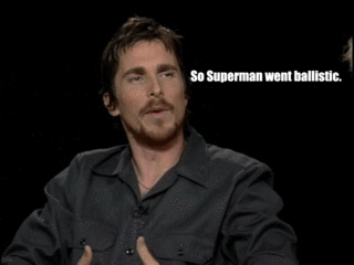 Christian Bale GIF. Batman Gifs Filmsterren Christian bale 