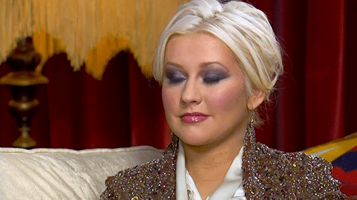 Interview Artiesten Christina aguilera Gifs de stem 