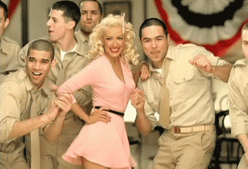 Dansen Artiesten Christina aguilera Gifs retro candyman 