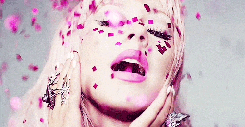 Artiesten Christina aguilera Roze Gifs schitteren lotus jouw lichaam 