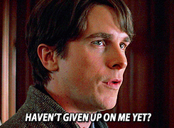 Christian Bale GIF. Film Gifs Filmsterren Christian bale Christopher nolan 