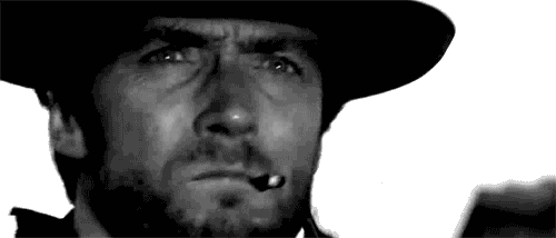 Clint Eastwood GIF. Gifs Filmsterren Clint eastwood Jim carrey Verpersoonlijking 