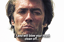 Clint Eastwood GIF. Bioscoop Boos Geweer Gifs Filmsterren Clint eastwood Bedreiging Dirty harry 