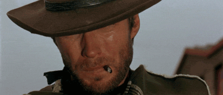Clint Eastwood GIF. Gifs Filmsterren Clint eastwood Reactie Good bad ugly 