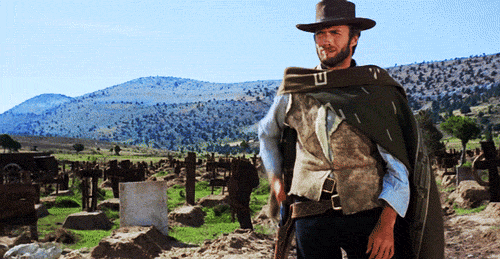 Clint Eastwood GIF. Film Geweer Western Gifs Filmsterren Clint eastwood Het goede van de slechte en de lelijke Revol 