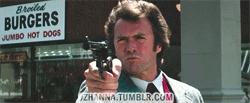 Clint Eastwood GIF. Beroemdheden Brand Tv Gifs Filmsterren Clint eastwood Woordspelingen Bamf Dirty harry 