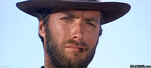 Clint Eastwood GIF. Cowboy Gifs Filmsterren Clint eastwood Ja Knik 