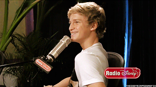 Artiesten Gifs Cody simpson glimlach 