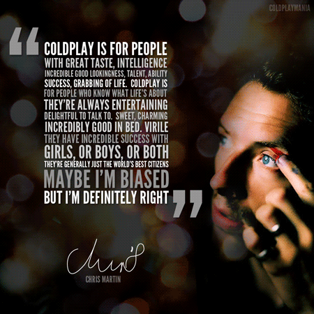 Artiesten Coldplay Gifs chris martin yellow 
