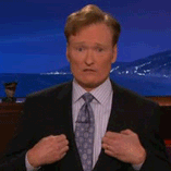 Conan Obrien GIF. Gifs Filmsterren Conan obrien Verrassing Maskeren 