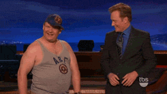 Conan Obrien GIF. Hallo Gifs Filmsterren Conan obrien Oh hello there 