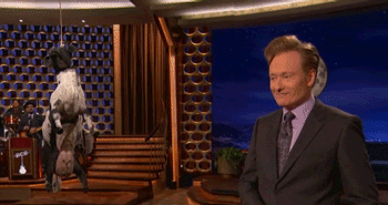 Conan Obrien GIF. Tv Gifs Filmsterren Conan obrien Late night with conan obrien 1864 honkbal Vreemd genoeg kon ik vind de 