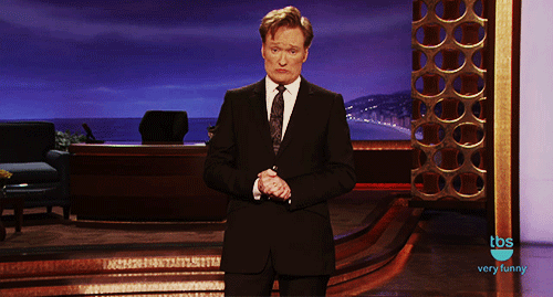 Conan Obrien GIF. Gifs Filmsterren Conan obrien 
