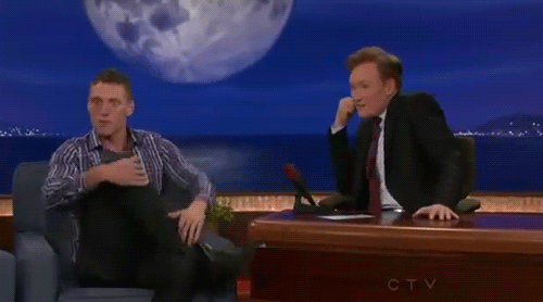 Conan Obrien GIF. Dansen Gifs Filmsterren Conan obrien Shaq Shaquille oneal 