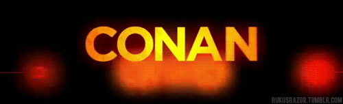 Conan Obrien GIF. Tv Gifs Filmsterren Conan obrien Late night with conan obrien 1864 honkbal Vreemd genoeg kon ik vind de 
