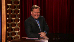 Conan Obrien GIF. Gifs Filmsterren Conan obrien Verrassing Maskeren 