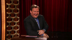 Conan Obrien GIF. Boos Gifs Filmsterren Conan obrien Schuit 