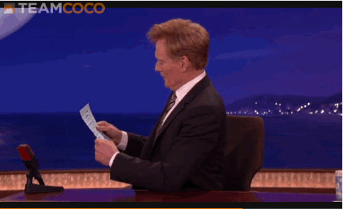 Conan Obrien GIF. Hallo Gifs Filmsterren Conan obrien Oh hello there 