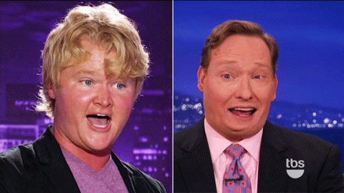 Conan Obrien GIF. Dansen Gifs Filmsterren Conan obrien Shaq Shaquille oneal 