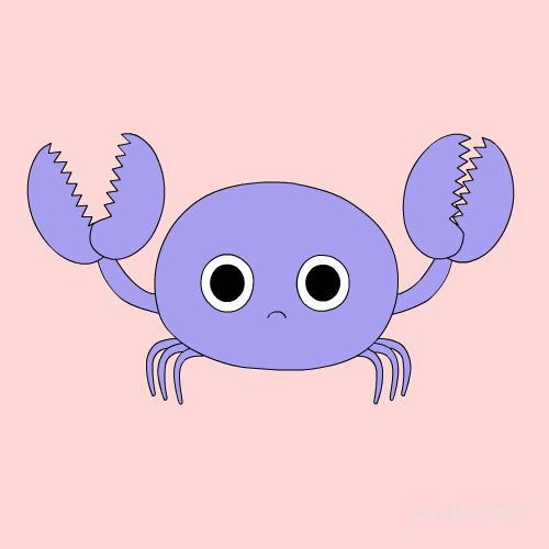 Dieren Krab Gifs dier foxadhd vos mutant purper animatie overheersing highdef sean solomon lav 