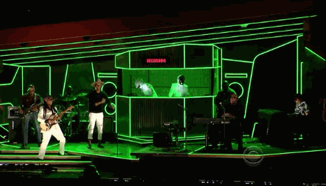 Muziek Artiesten Rood Gifs Daft punk licht 
