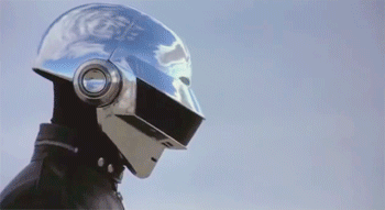 Muziek Artiesten 3d Gifs Daft punk schudden helmen 