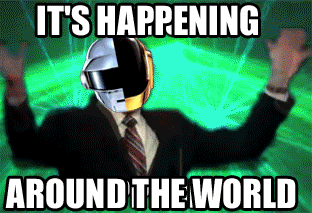 Muziek Artiesten Gifs Daft punk 