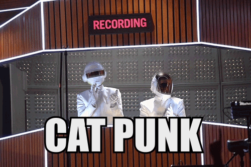 Muziek Artiesten Kat Gifs Daft punk parodie Grammys mash up Grammys 2014 
